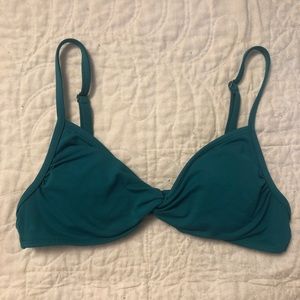 Athleta Green Blue Bikini Top